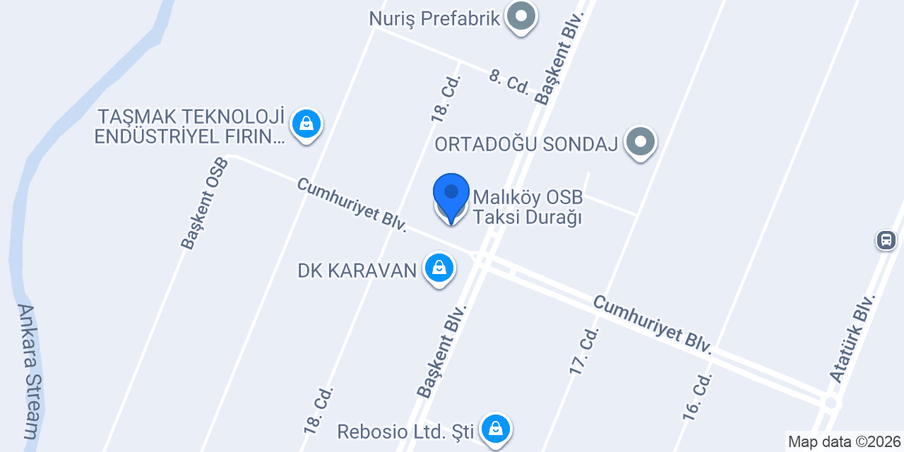 Malıköy OSB Taksi Durağı konumu