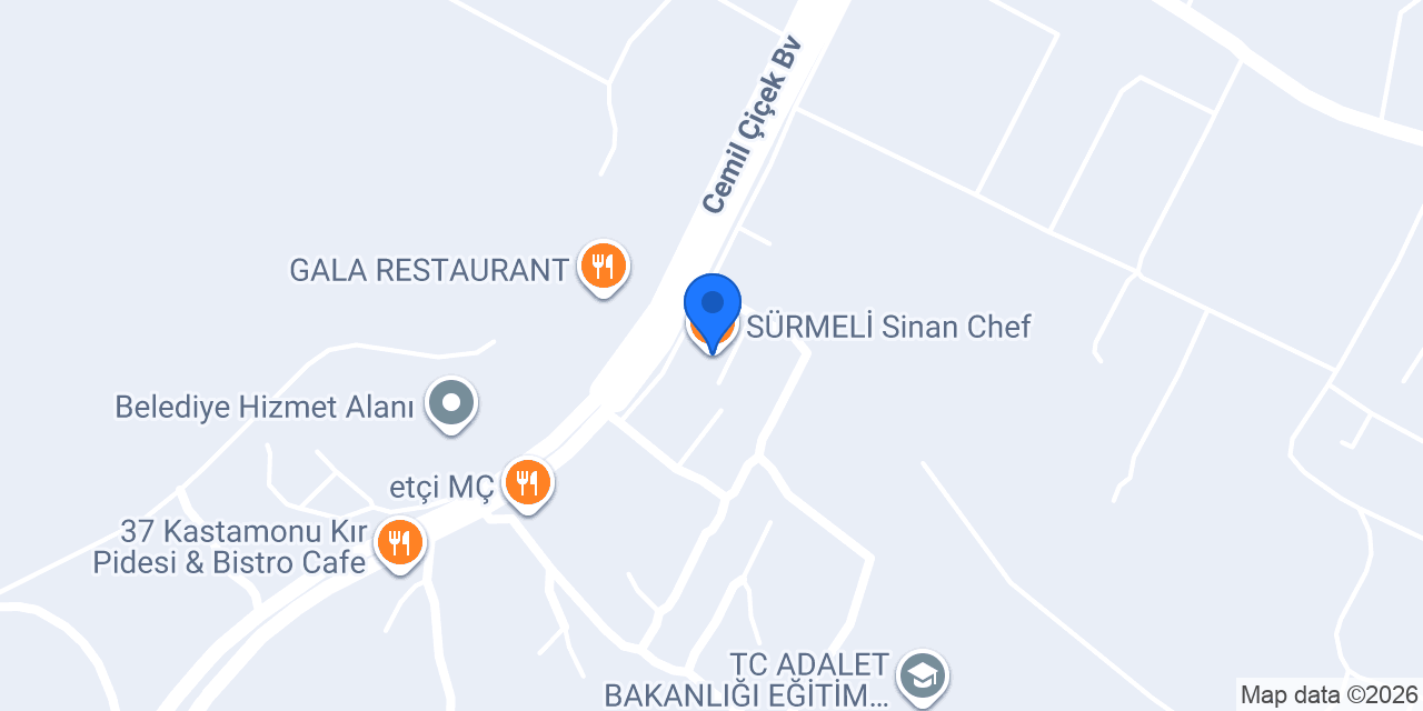 SÜRMELİ Sinan Chef konumu