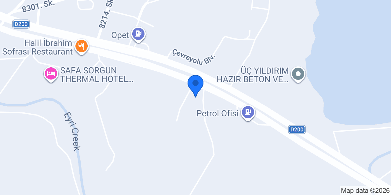 SERA ÇADIR RESTAURANT konumu