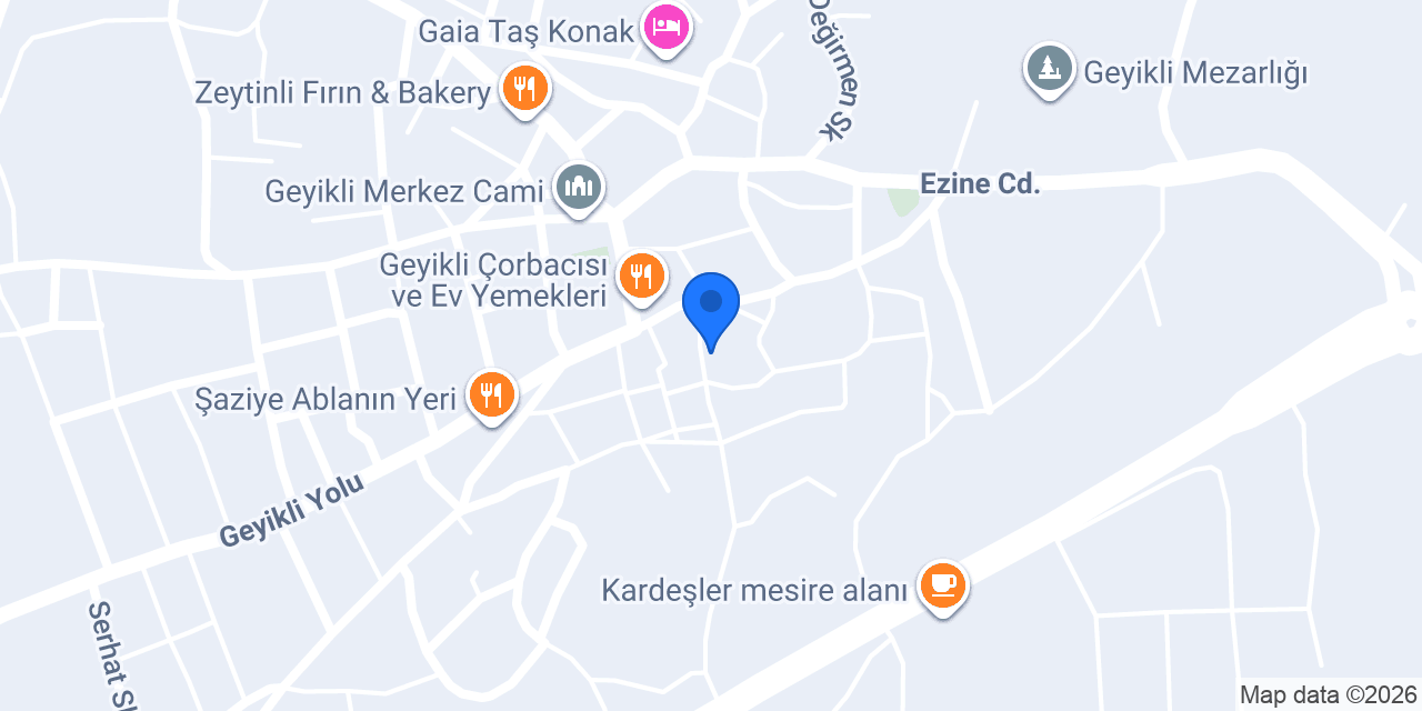 Huzur Pansiyon konumu