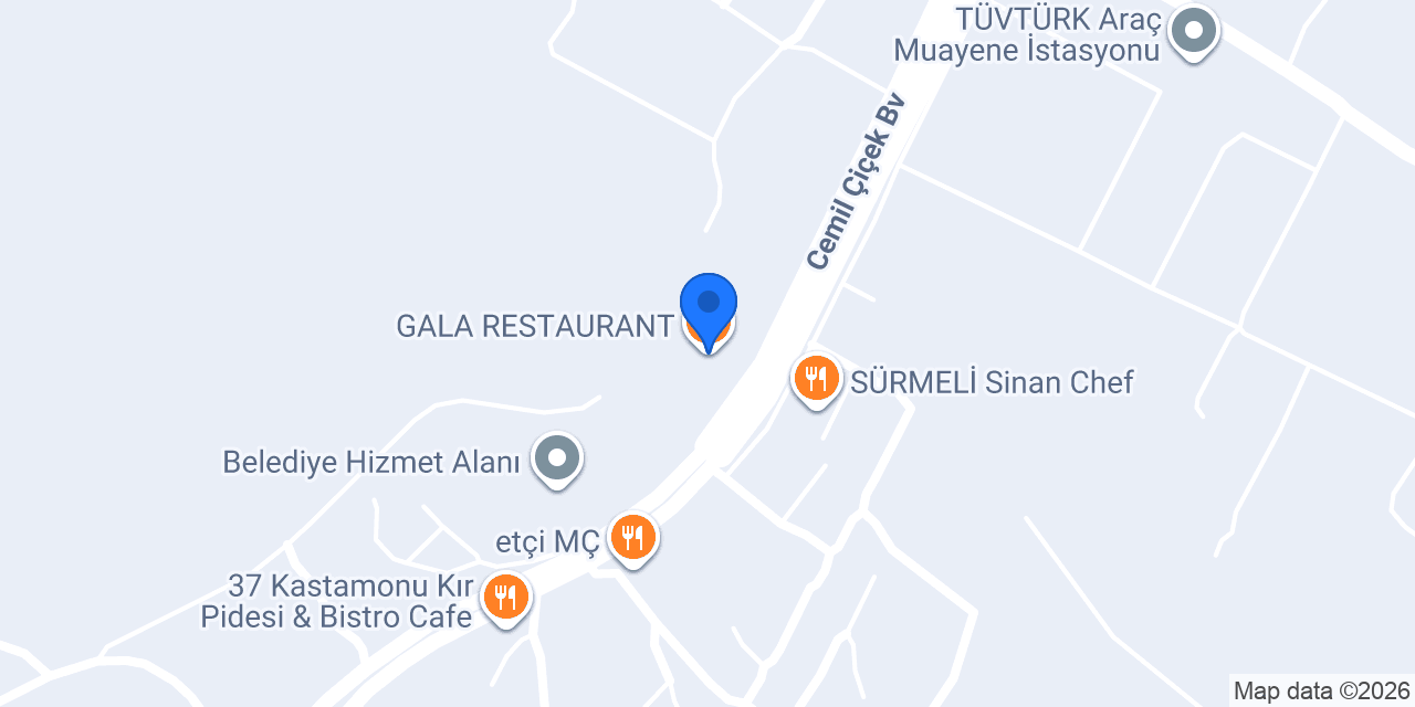 GALA RESTAURANT konumu
