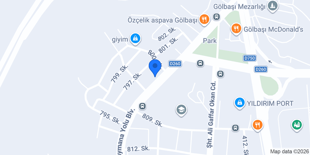 Gölbaşı Temel Yapı Market konumu