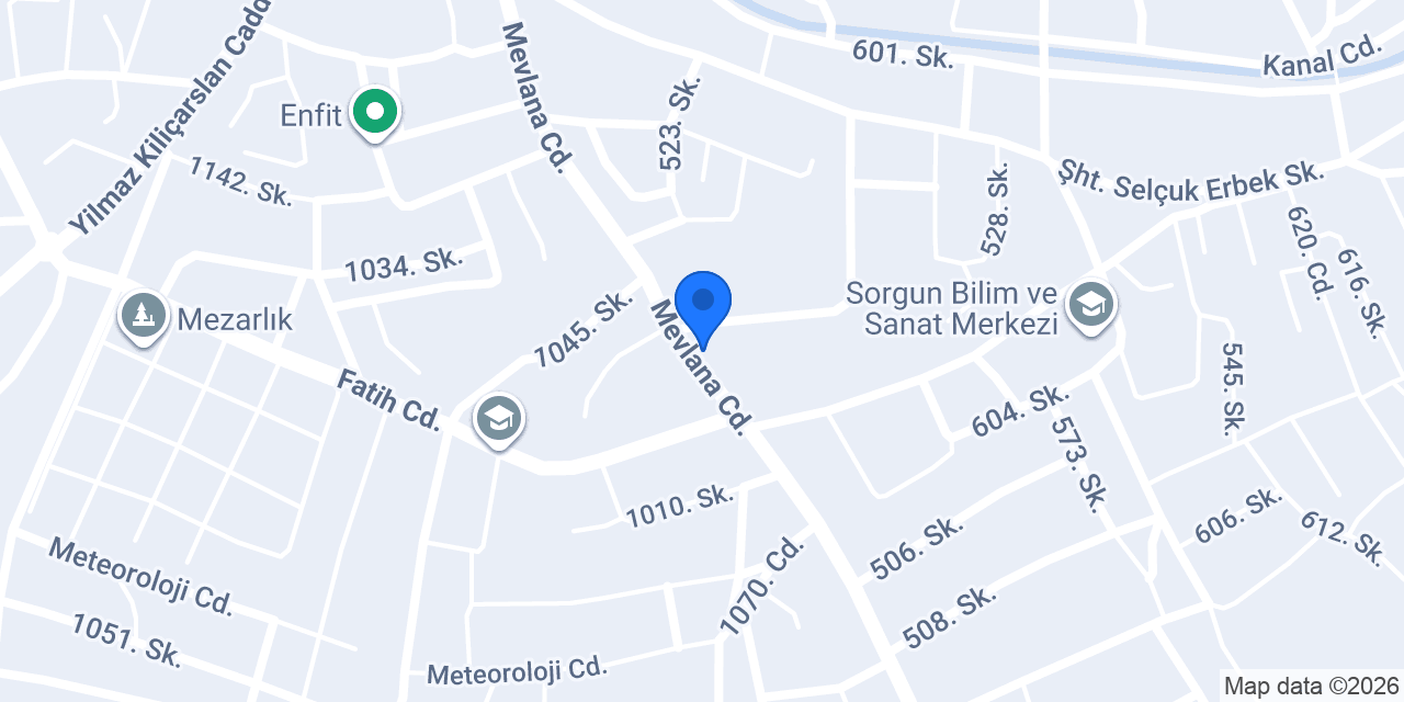 GAMZE YORGAN DİKİM EVİ konumu