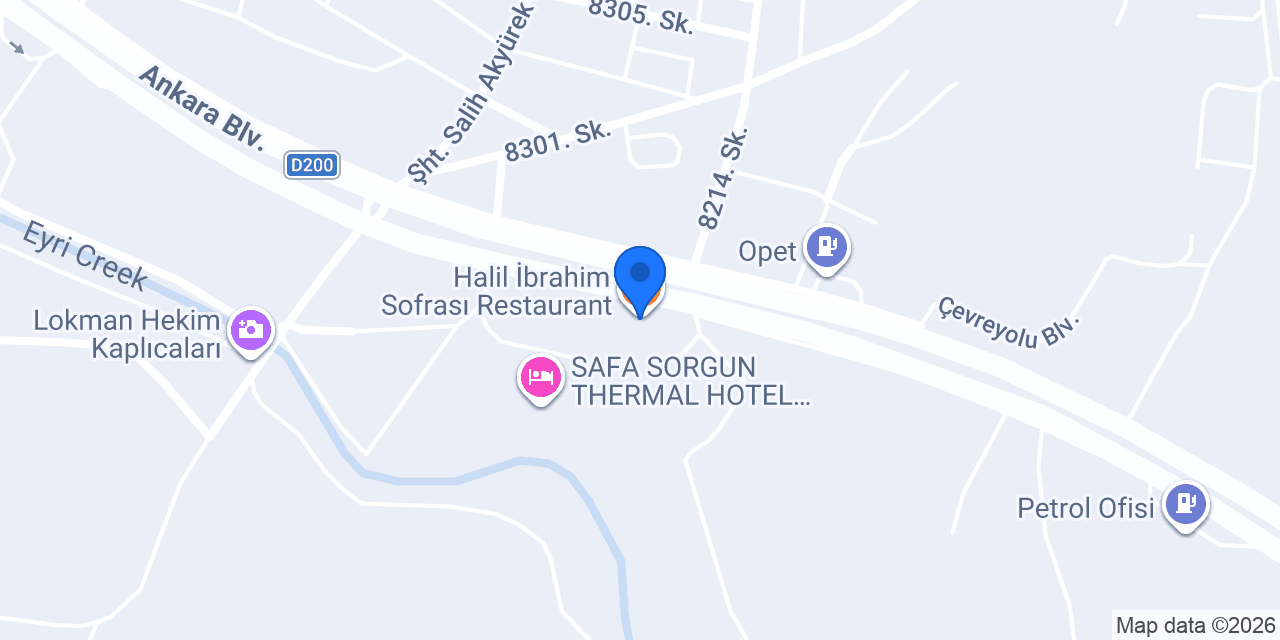 Halil İbrahim Sofrası Restaurant konumu