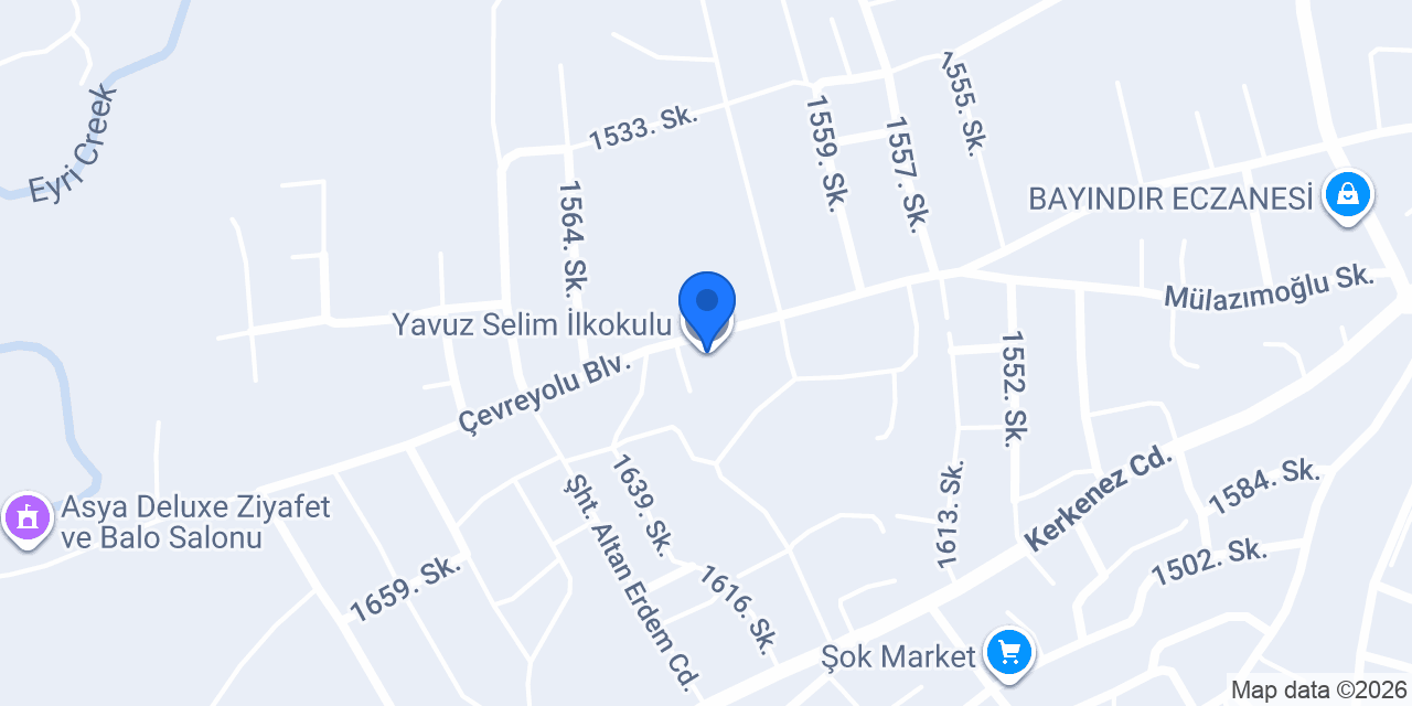 Yavuz Selim İlkokulu konumu