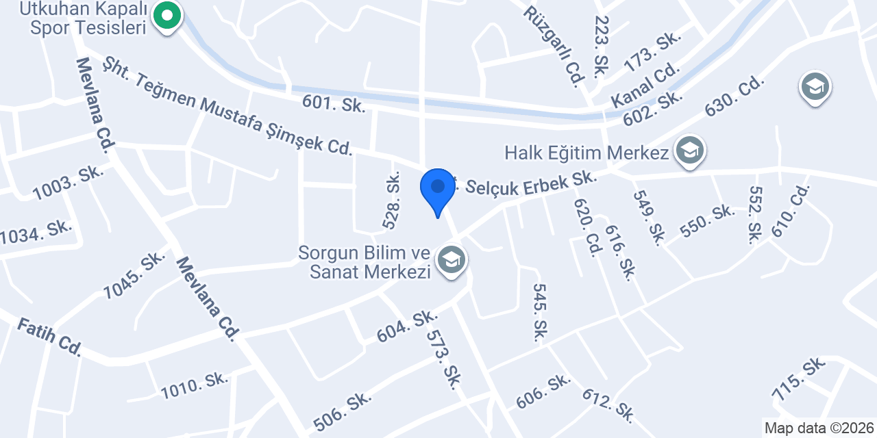 Özyetkin Optik konumu