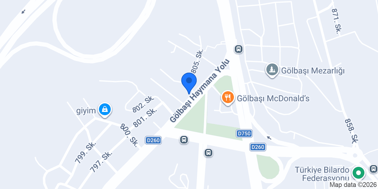 Özçelik aspava Gölbaşı konumu