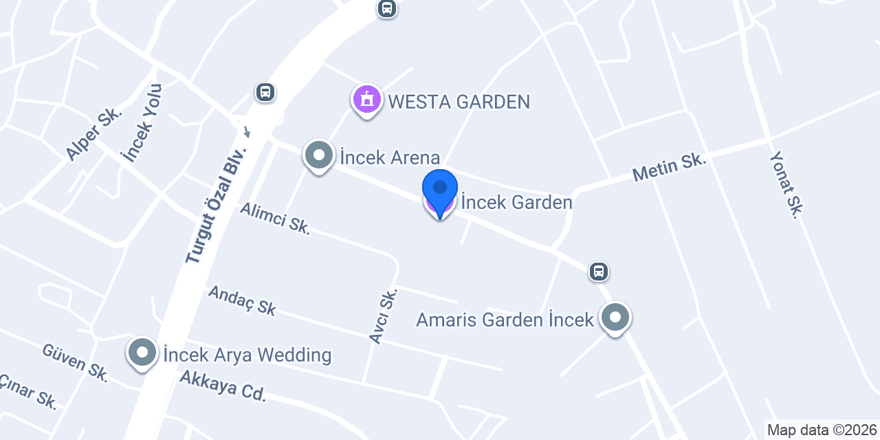 İncek Garden konumu