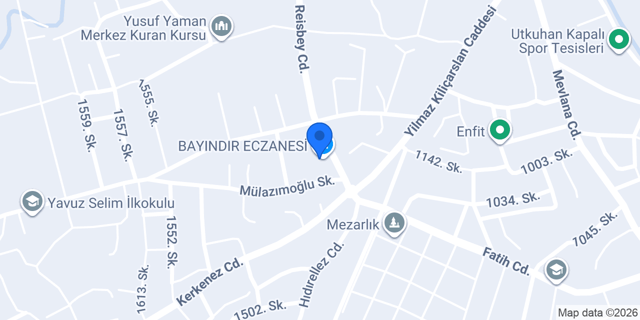 BAYINDIR ECZANESİ konumu