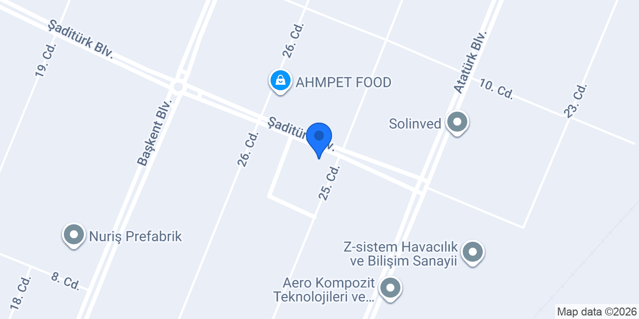 Yüksel Kompozit Teknolojileri A.Ş Maliköy/Temelli konumu
