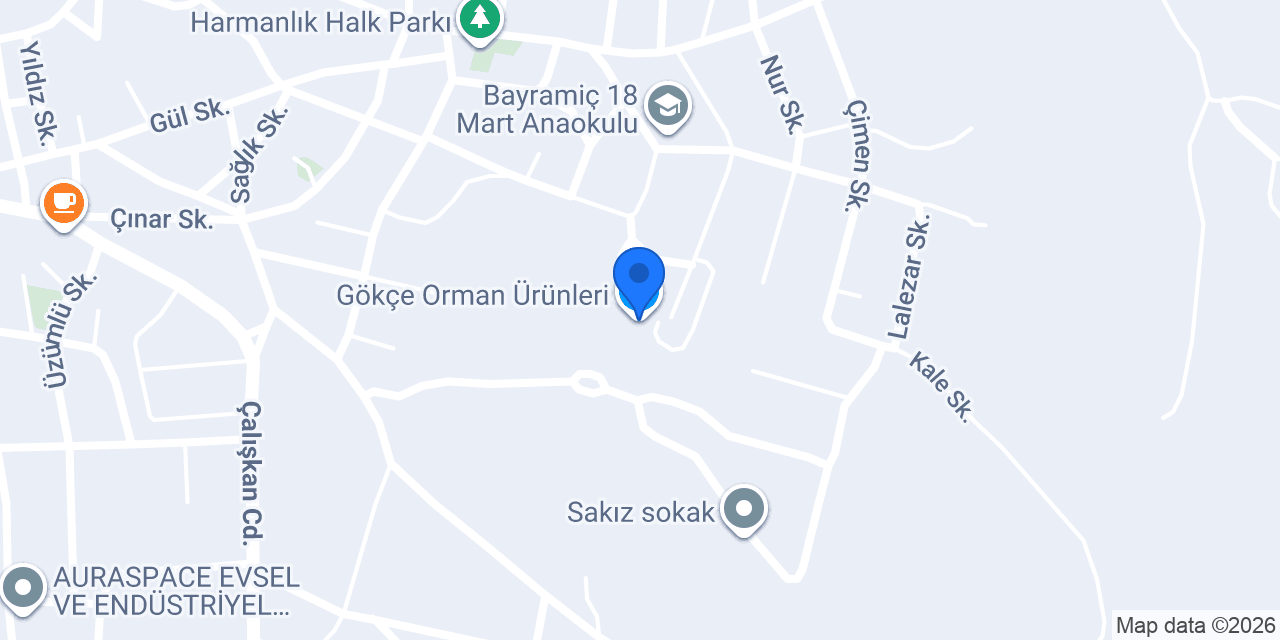 Gökçe Orman Ürünleri konumu