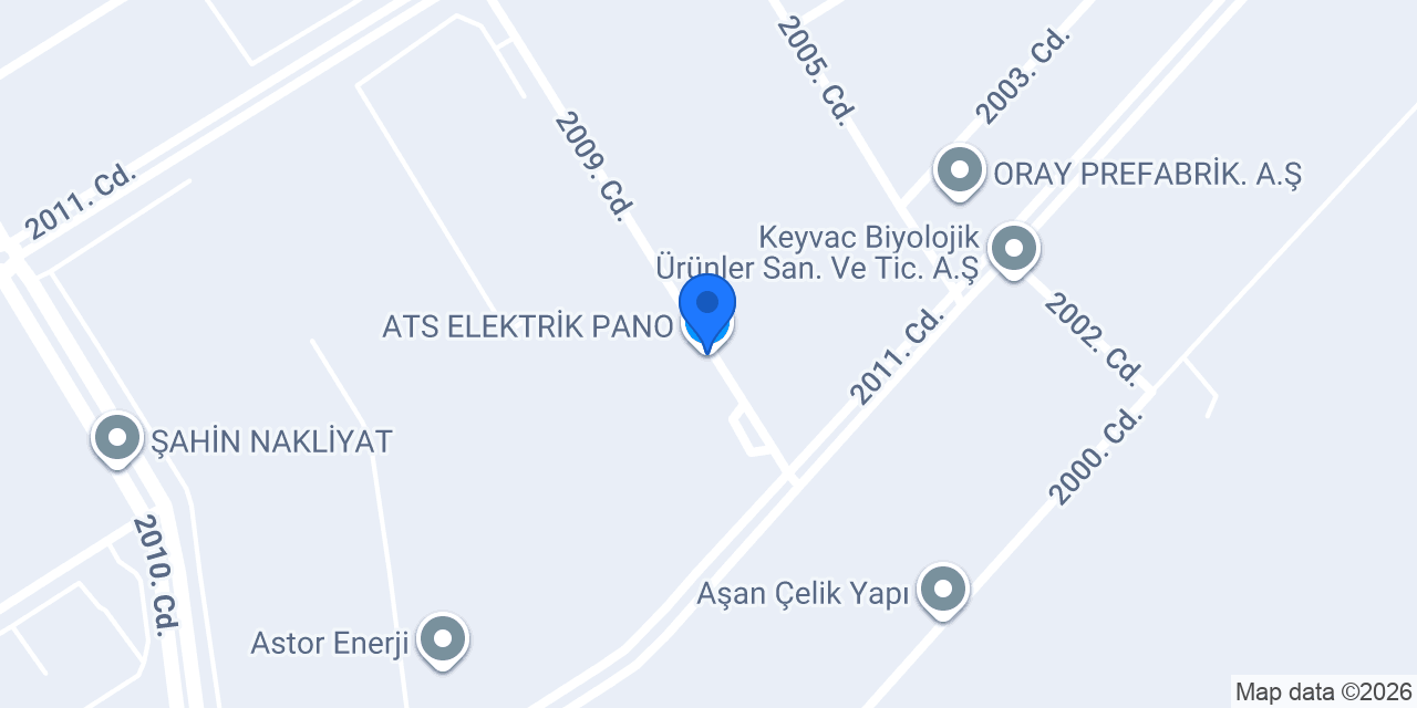 ATS ELEKTRİK PANO konumu