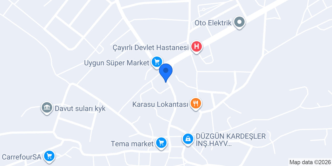 Çayırlı Belediyesi konumu