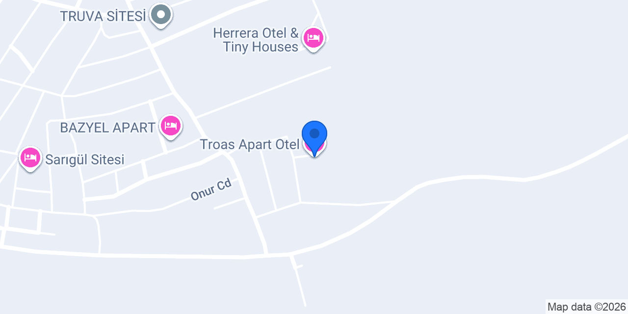 Troas Apart Otel konumu