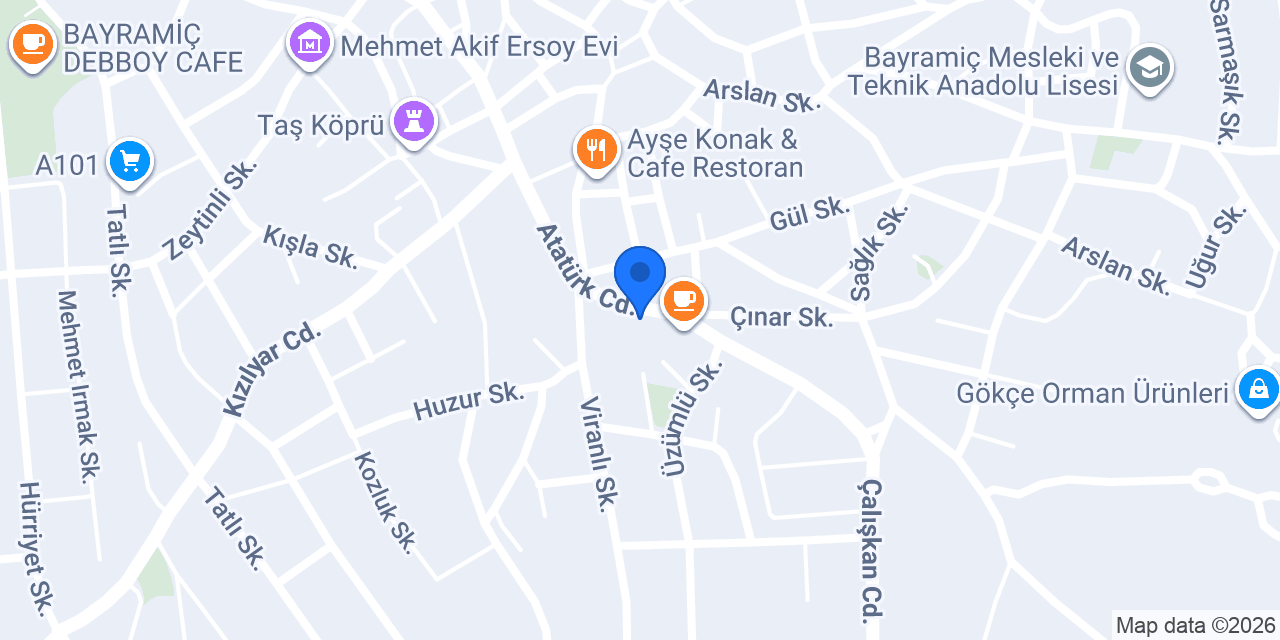 Bayramiç Balıkevi konumu
