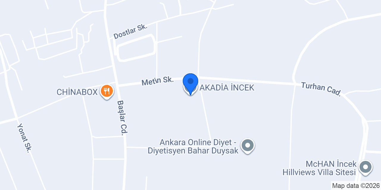 AKADİA İNCEK konumu