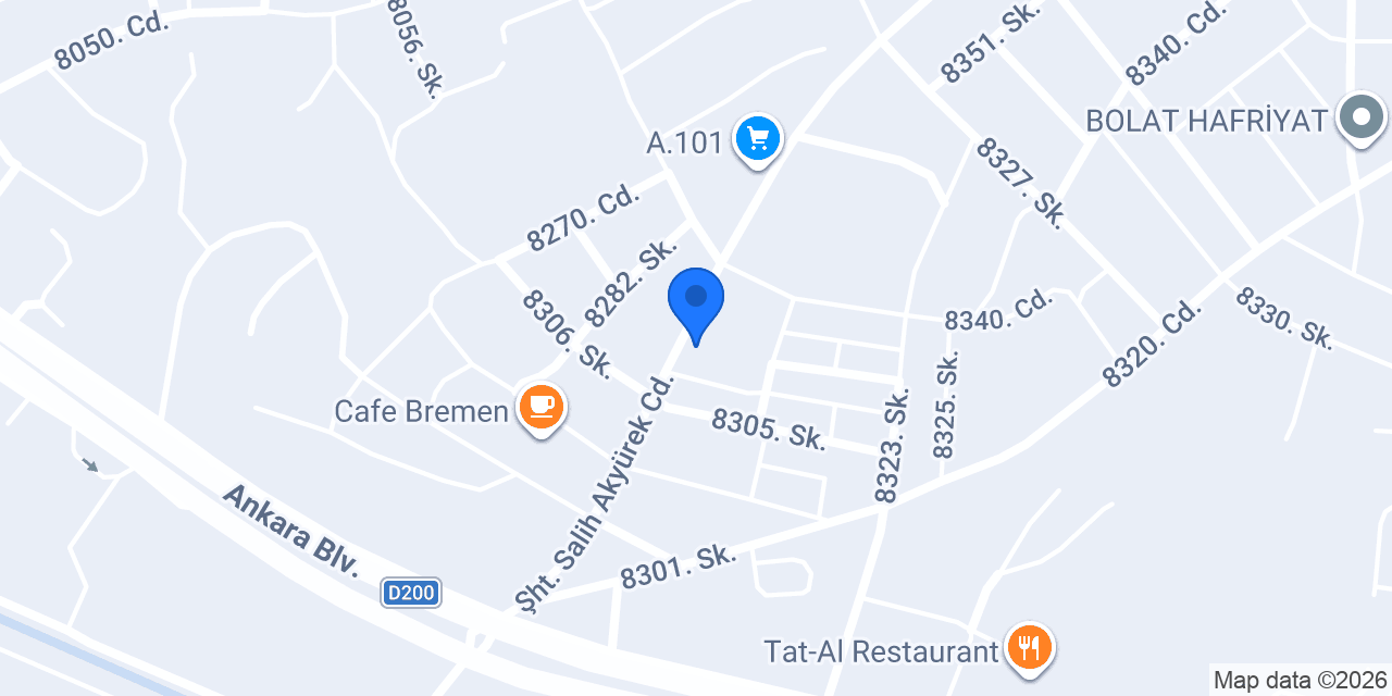 Sürmen İnşaat Depo konumu