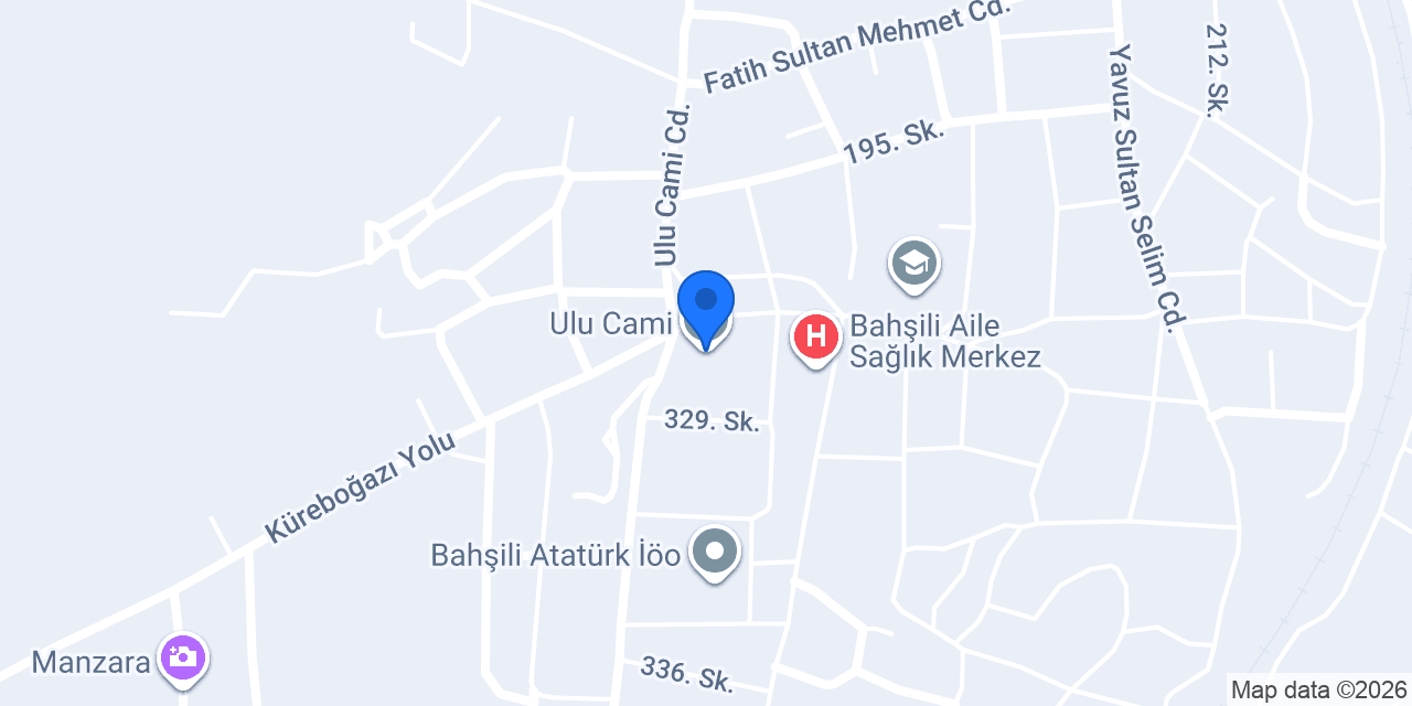 Ulu Cami konumu