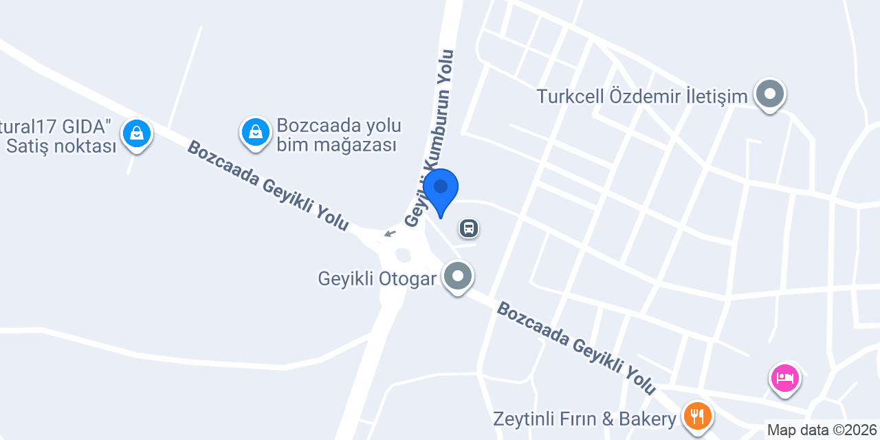 Ferry port geyikli bazaar cafeteria konumu