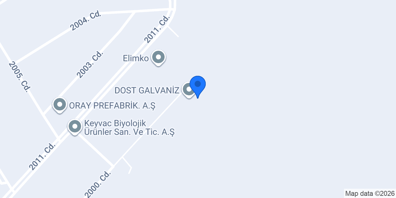GALVA-PRO GALVANİZ konumu