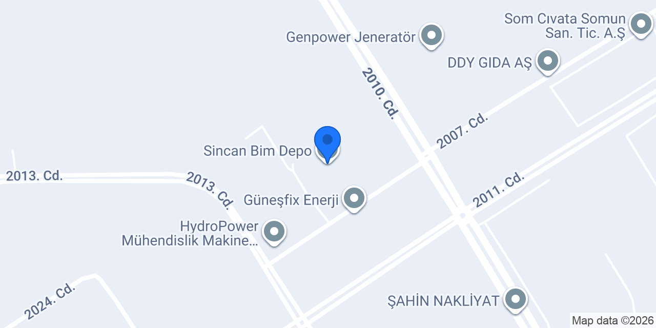 Sincan Bim Depo konumu