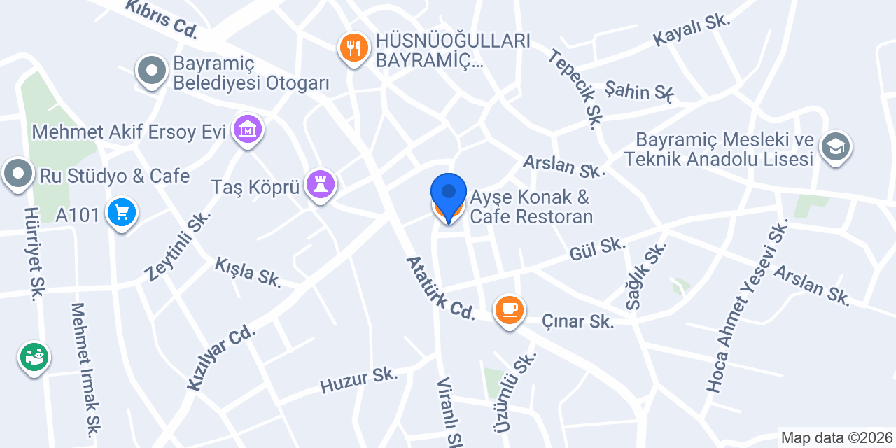 Ayşe Konak & Cafe Restoran konumu