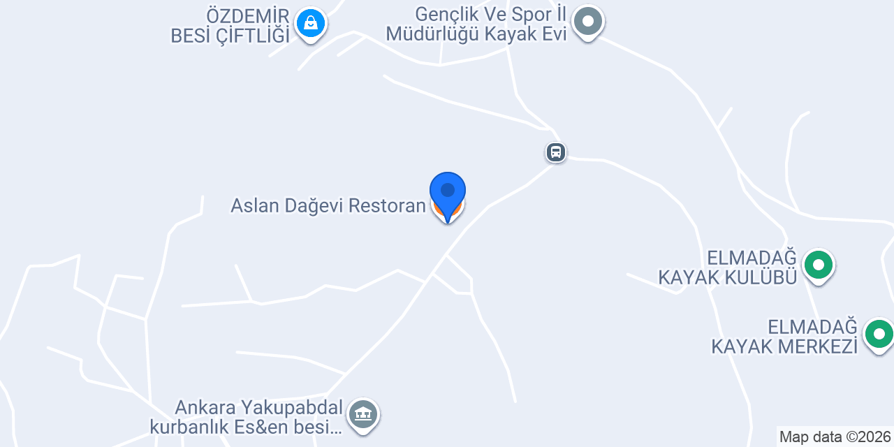 Aslan Dağevi Restoran konumu