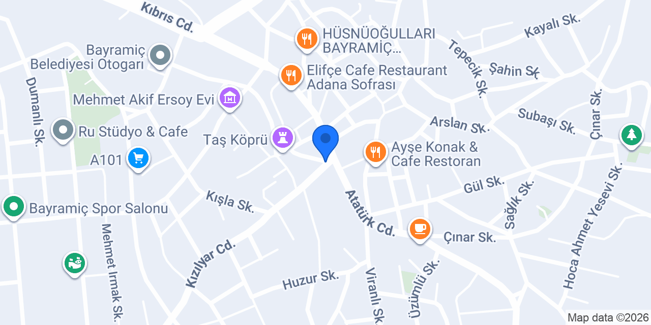 Diş Hekimi Özgür Atak konumu