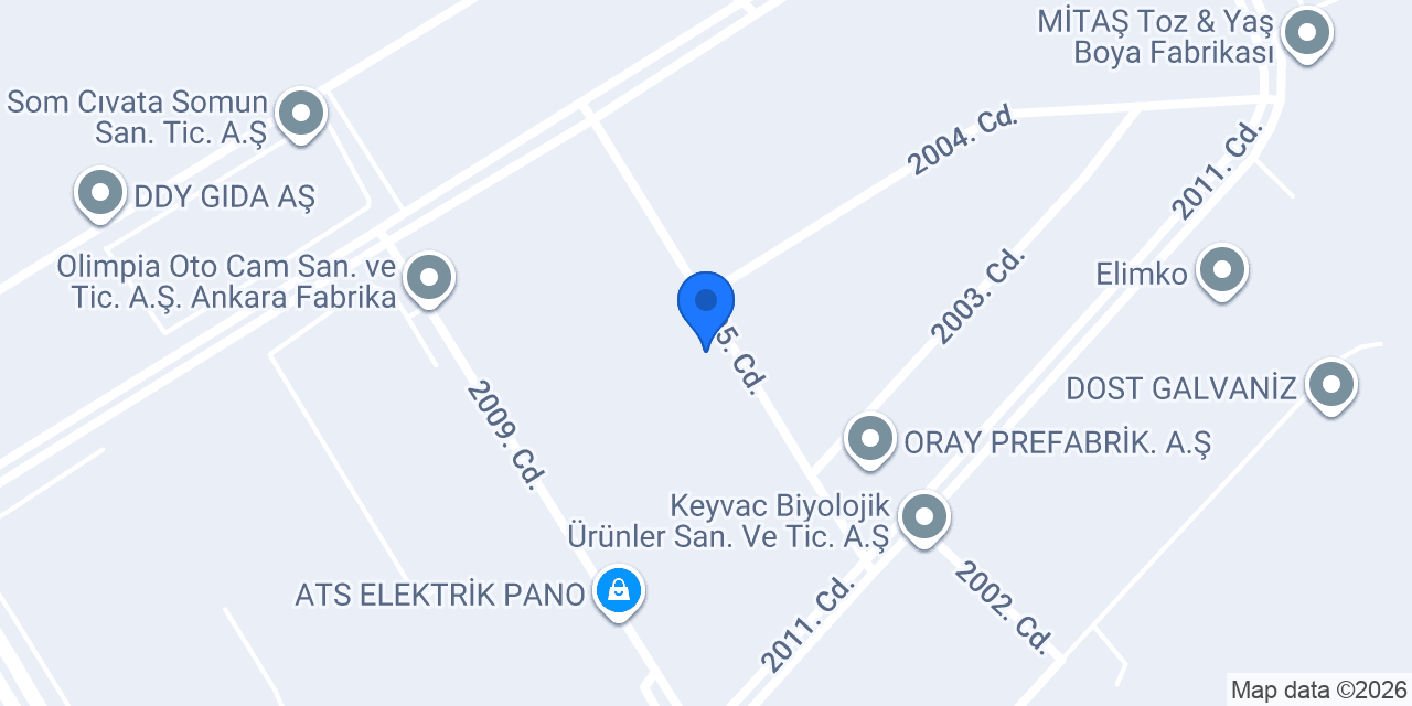 Kule Vinç İmalatı Ankara - NOVA KULE VİNÇ konumu