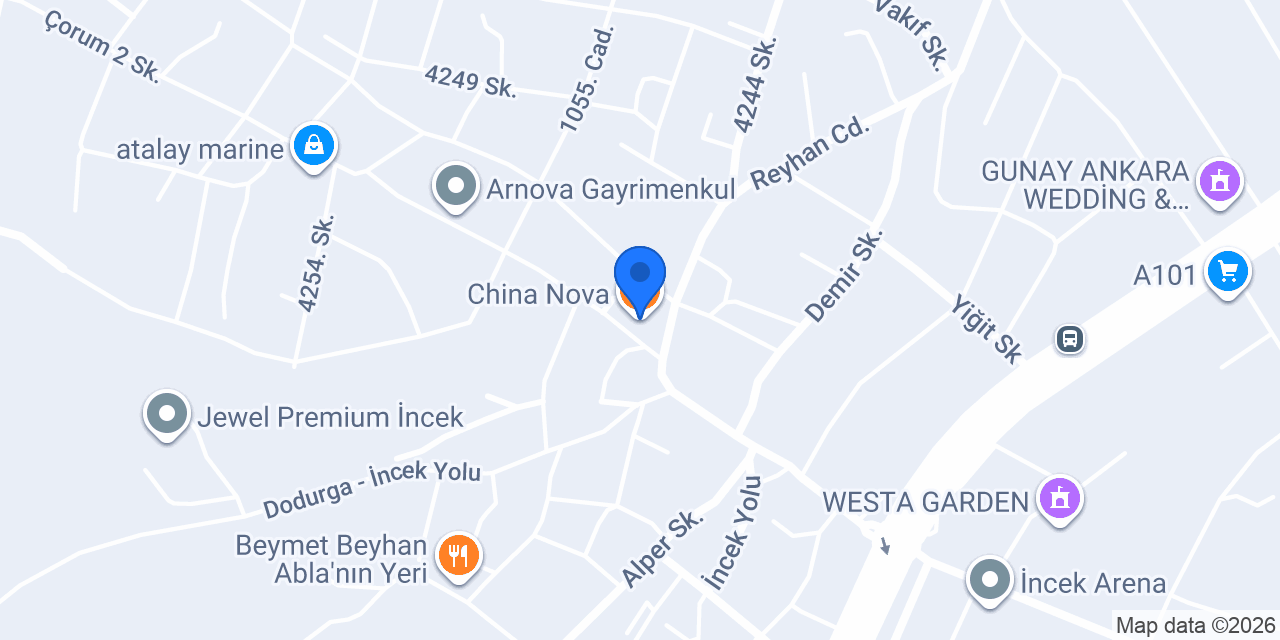China Nova konumu