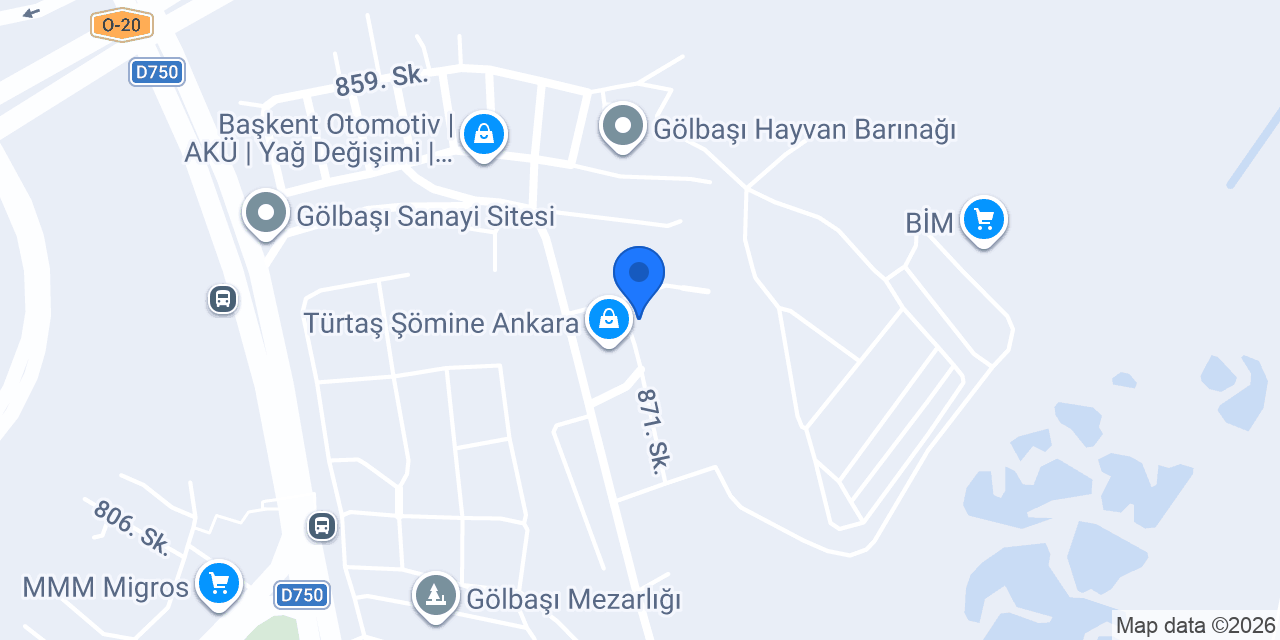 Özgün Şömine konumu
