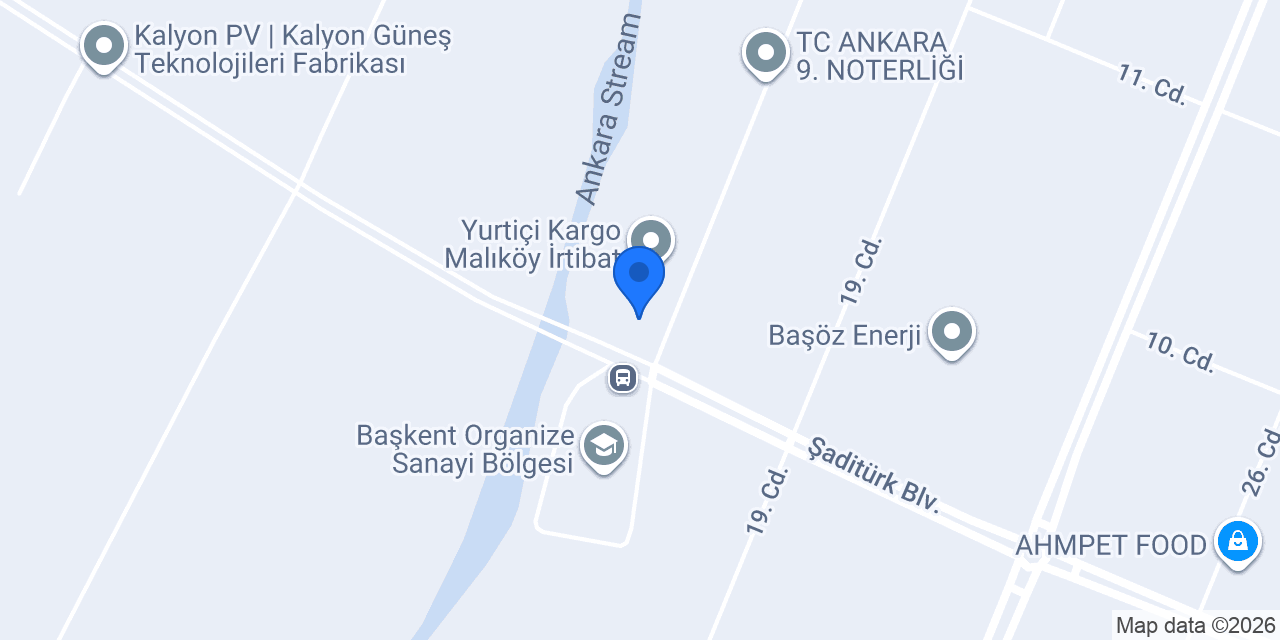 Halkbank Başkent Osb Şubesi konumu