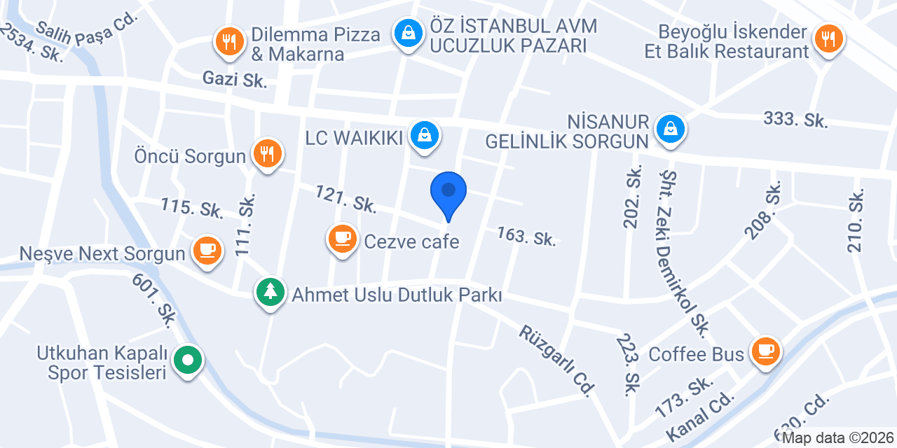 Sorgun PTT Müdürlüğü konumu
