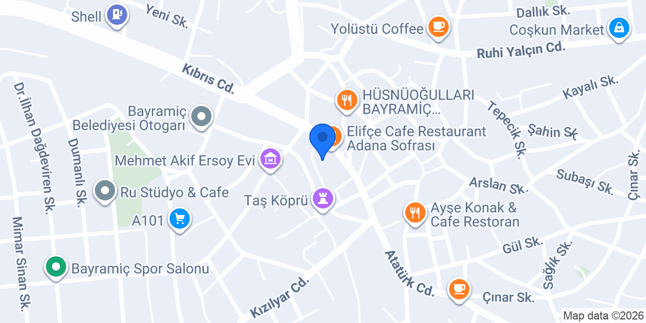 Yahya chef pide kebap salonu konumu