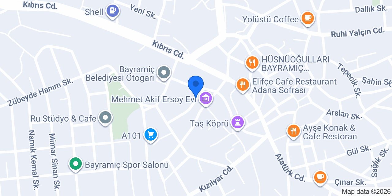 Elif Çiçek Evi Bayramiç Çiçekçi konumu