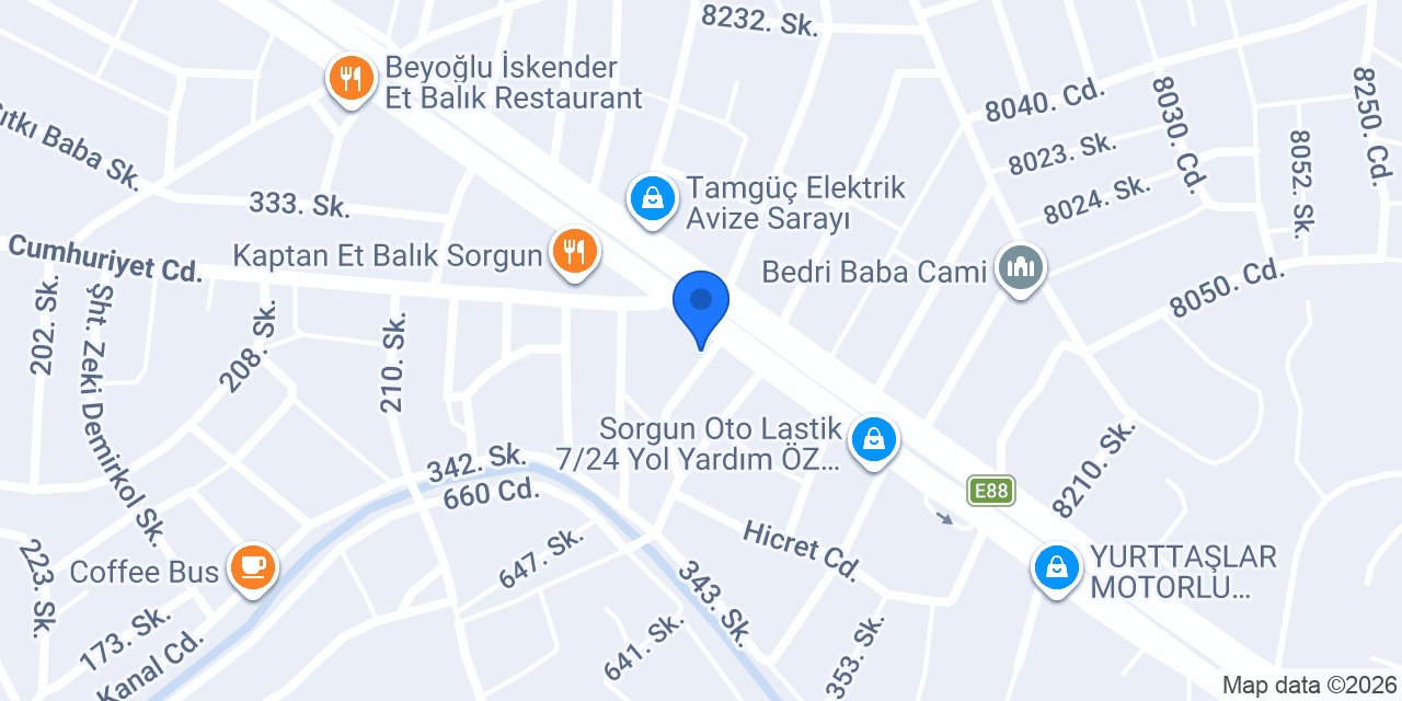 YAĞAN ISI SU DEPOLARI VE SU TESİSATI konumu