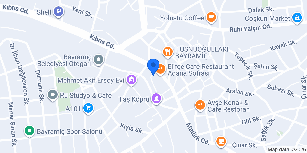 Bayramiç Konak Otel konumu