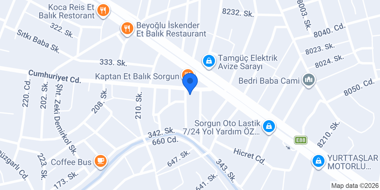 ÜNV MOTORS konumu
