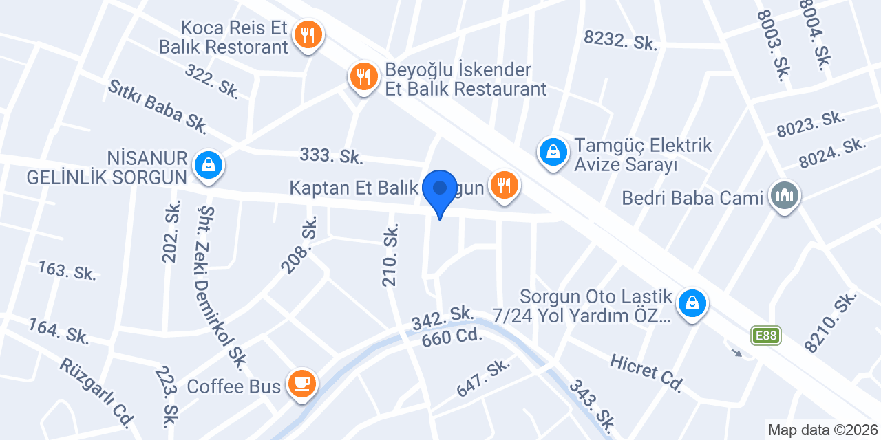 Ekinciler Döner konumu