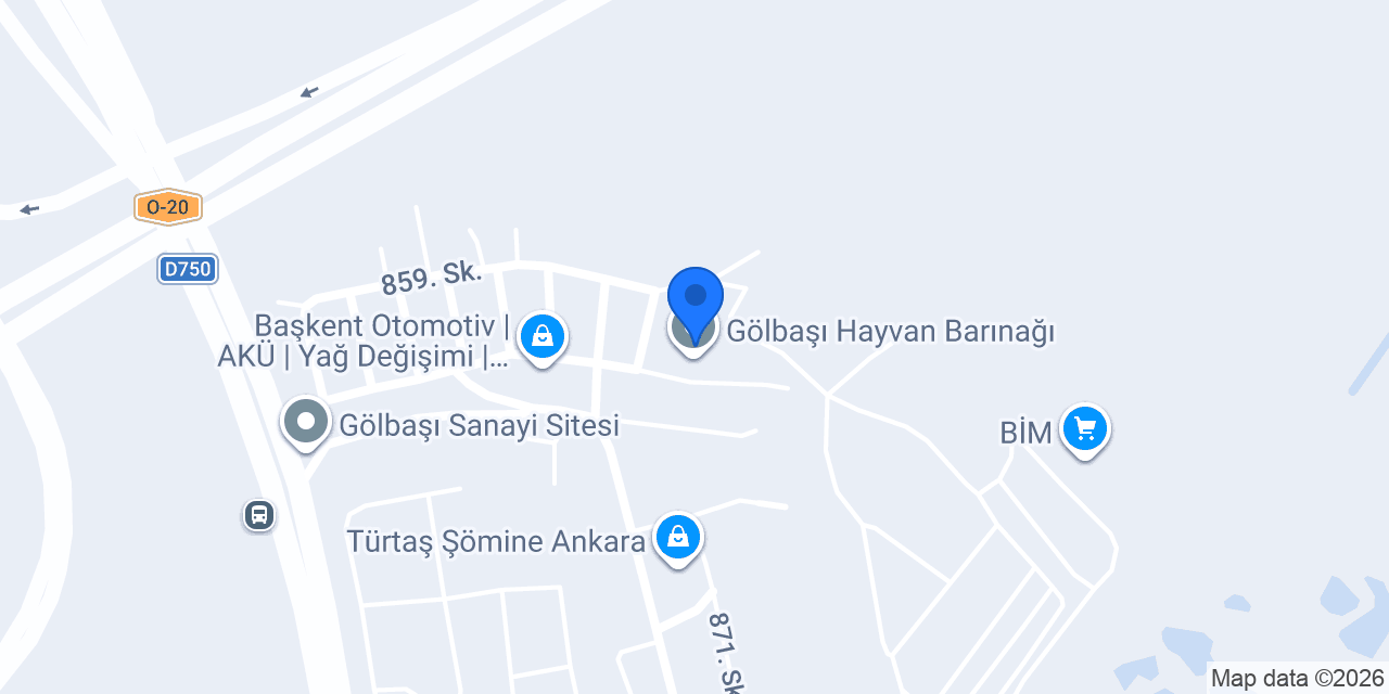 Gölbaşı Hayvan Barınağı konumu