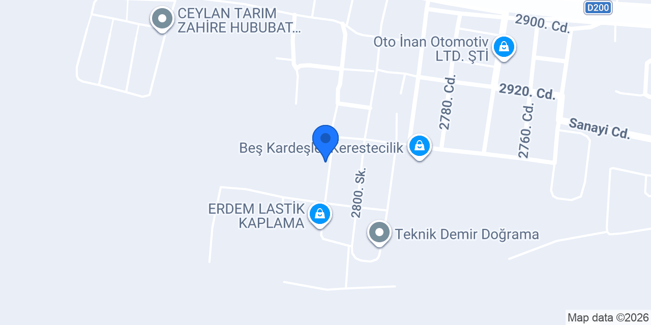 Sahinler Mermer - Granit Sorgun konumu