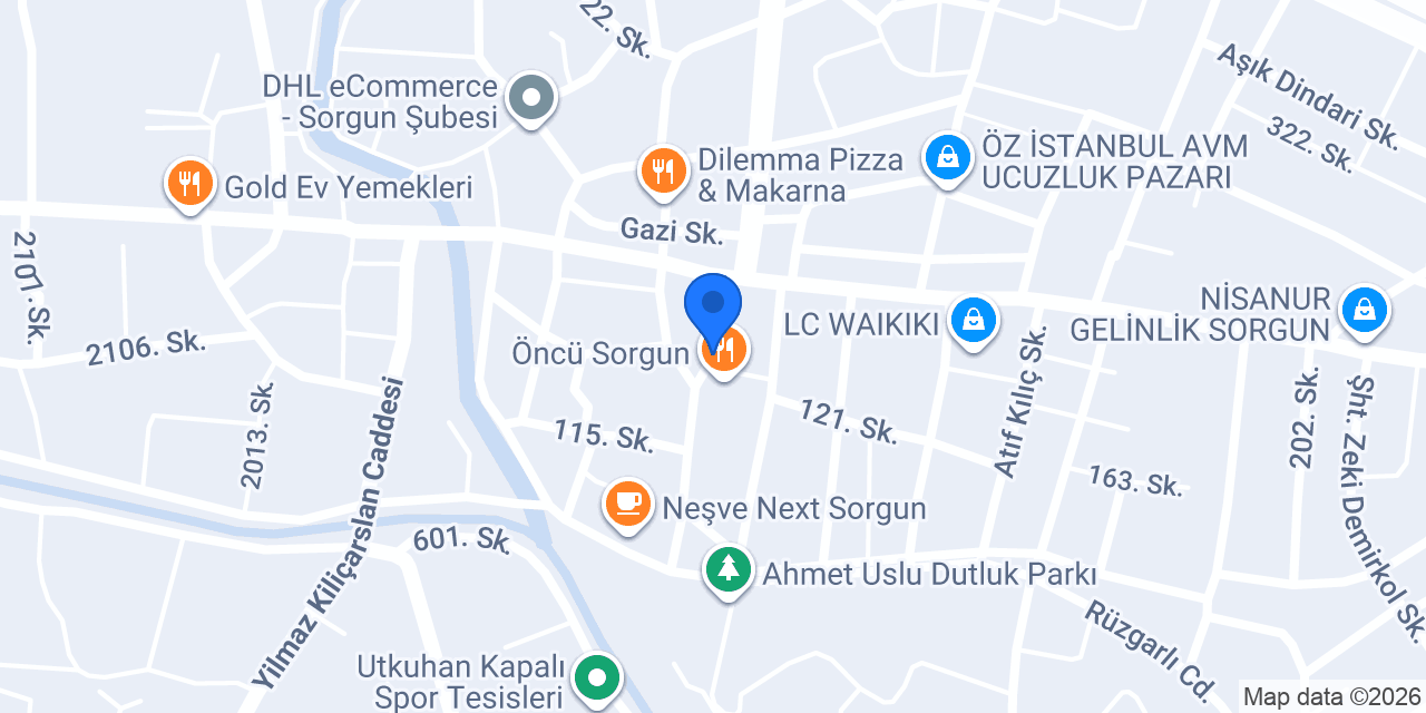 Helvacıali Sorgun konumu