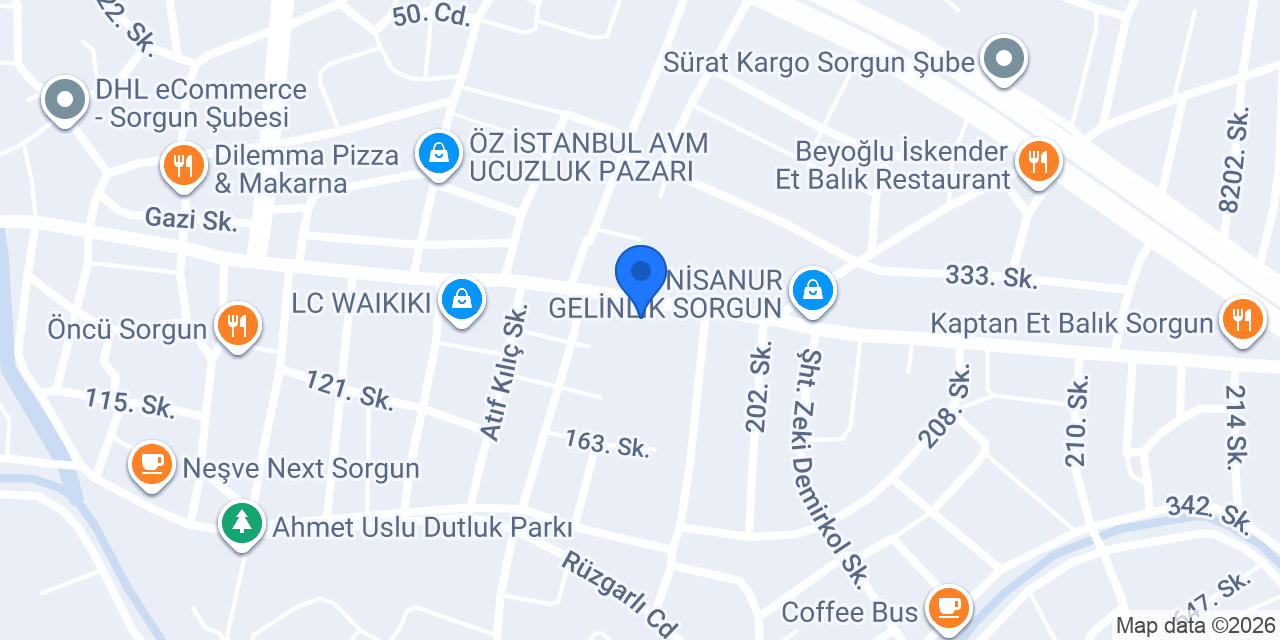 Sorgun müzik evi konumu