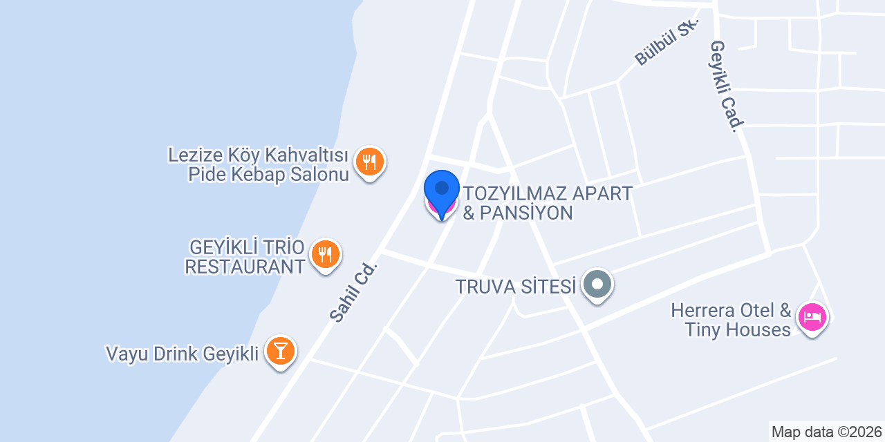 TOZYILMAZ APART & PANSİYON konumu