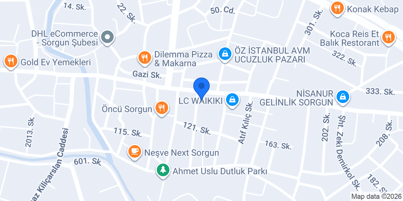 ŞANLI LAHMACUN & KÜNEFE SORGUN konumu