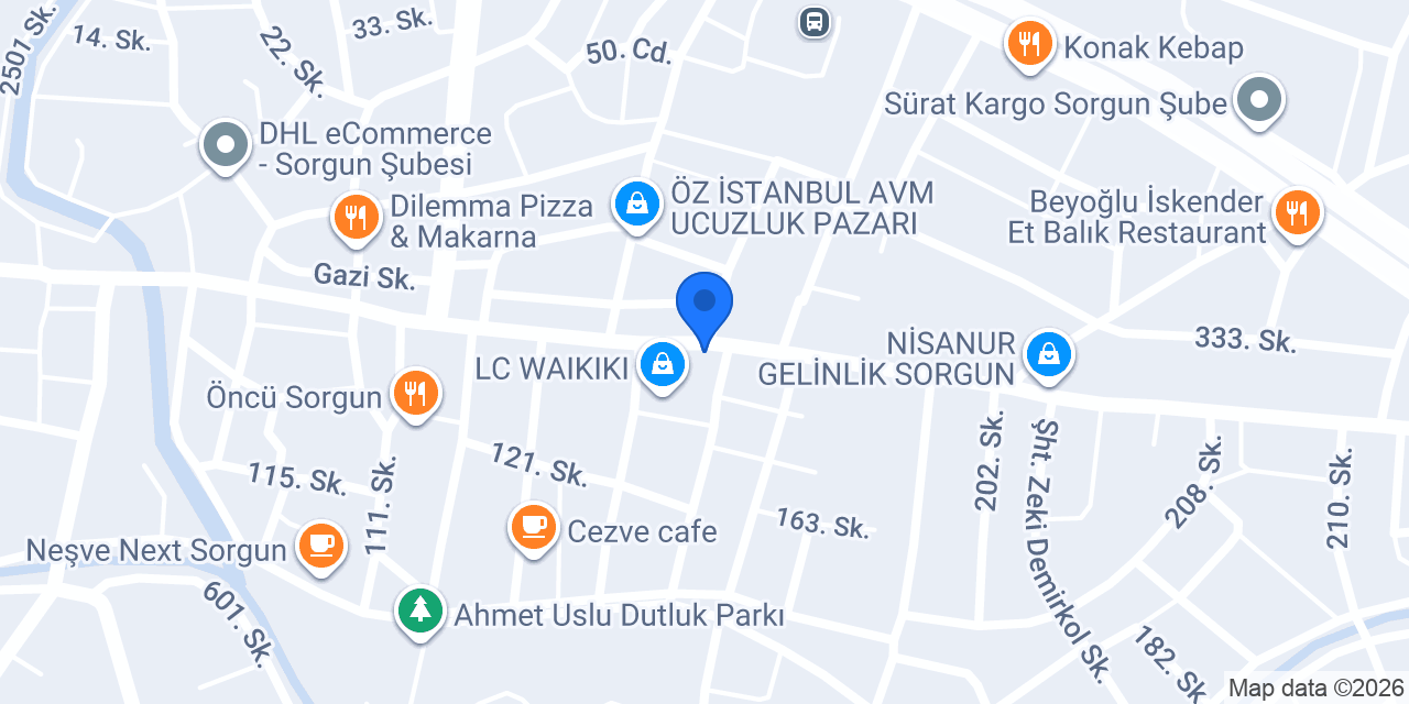 Yeni Çağ Optik konumu