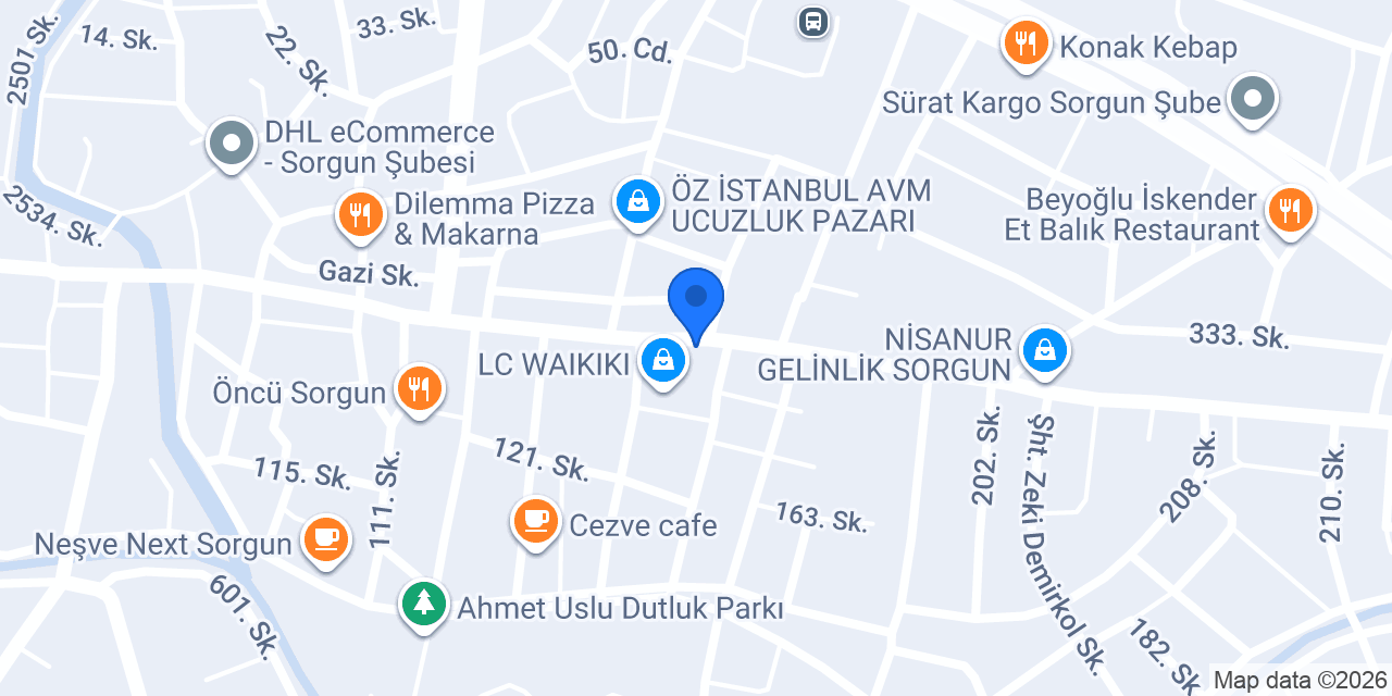 SORGUN PEGEM KURS konumu