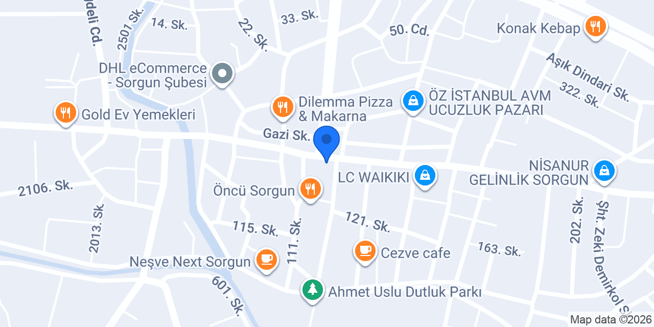 Sorgun Eczanesi konumu
