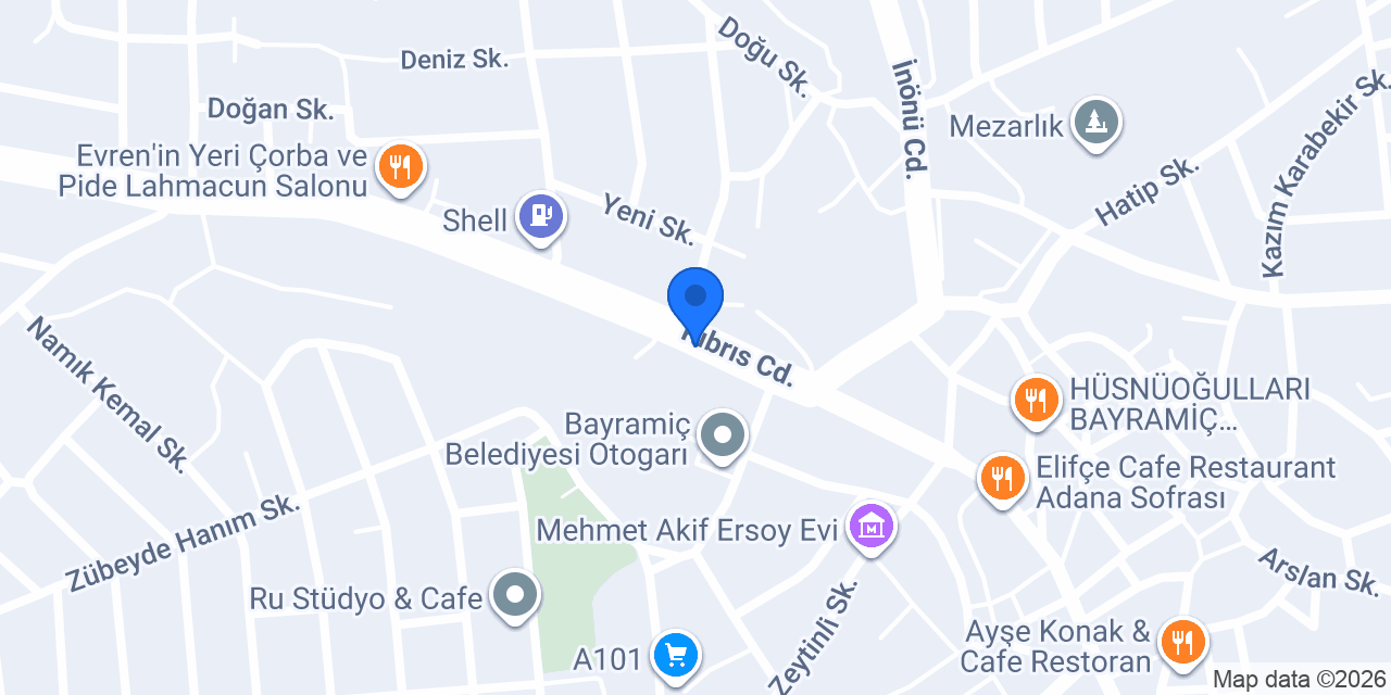 Bayramiç Adliyesi konumu