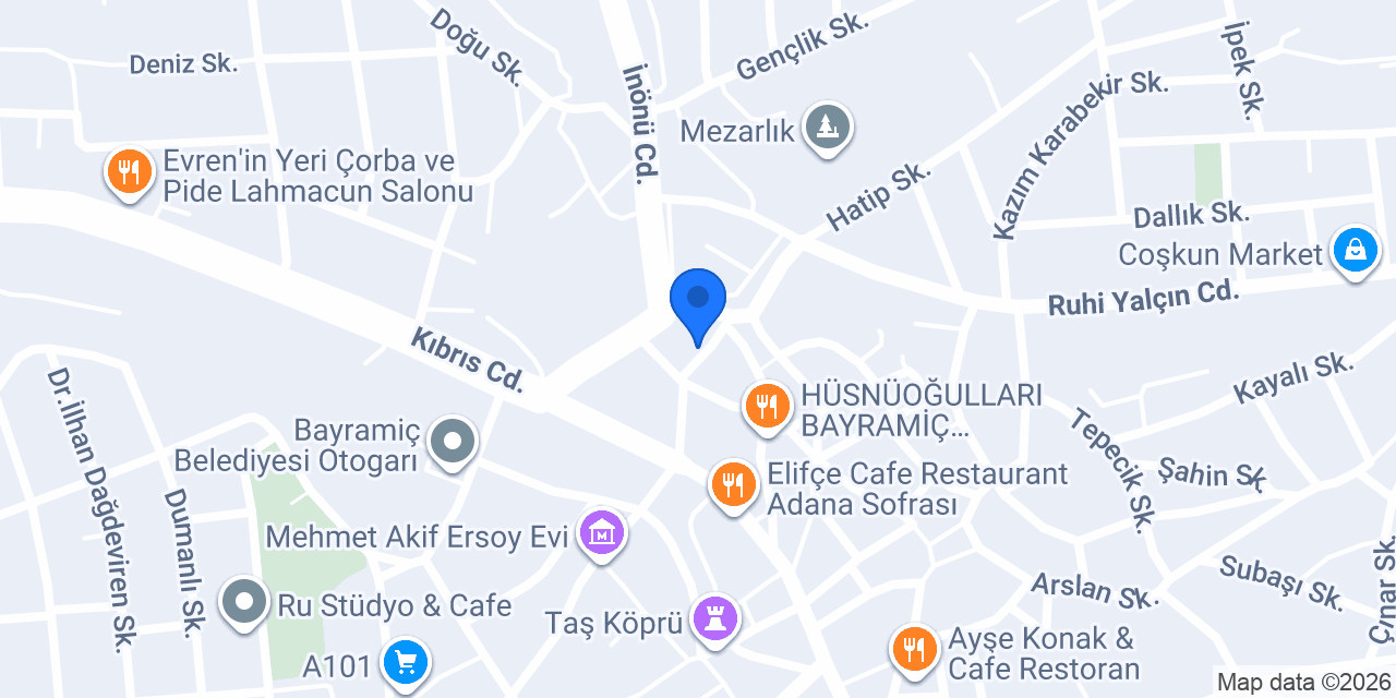 Kutay Veteriner Kliniği konumu